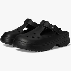 Black Stomp Mary Jane Clogs